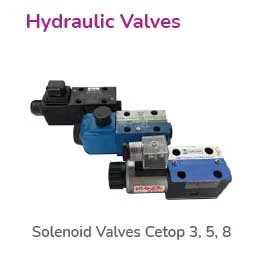 bladder accumulator Solenoid Valves Cetop 3, 5, 8